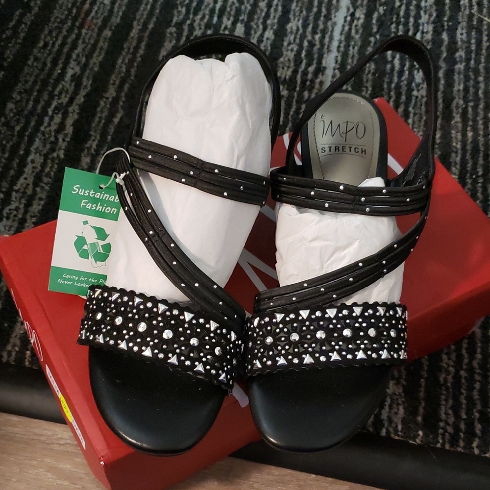 Impo Black Sandals with Sleek Design